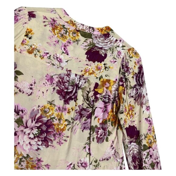 MAEVE ANTHROPOLOGIE Floral Summer Fall Casual Cute Dress Womens XS - Picture 5 of 6